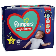 Pampers Night Pants Nohavičky plienkové jednorazové 3 (6-11 kg) 29 ks