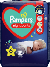 Pampers Night Pants Nohavičky plienkové jednorazové 6 (15 kg+) 19 ks