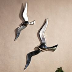 Papillon Nástenná dekorácia hliníková Flying bird, 34 cm
