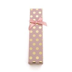 Beneto Ružová darčeková krabička so zlatými bodkami KP7-20