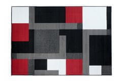 Chemex Koberec Oheň Moderní Belgický Design 10224 Červená Čierna 160x230 cm