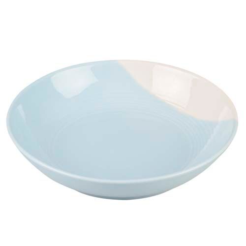 Duvo+ Keramický tanier modro-biely 500ml/18,5x18,5x4,55cm