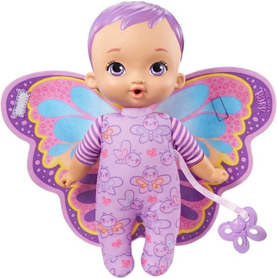 Mattel My Garden Baby Moje prvé bábätko - fialový motýlik HBH37