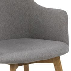 Design Scandinavia Konferenčná stolička s opierkami Barley, sivá
