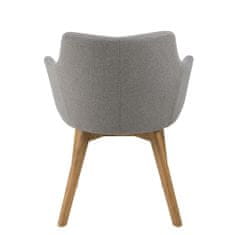 Design Scandinavia Konferenčná stolička s opierkami Barley, sivá