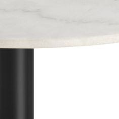 Design Scandinavia Jedálenský stôl Corby, 105 cm, biela / čierna