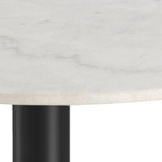Design Scandinavia Jedálenský stôl Corby, 105 cm, biela / čierna
