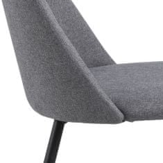 Design Scandinavia Jedálenská stolička Ines (SET 4ks), tkanina, olivová
