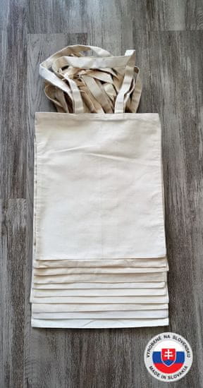 HAMAVISS textil Bavlnená taška krémová 38x42cm, 240g/m2,10PACK