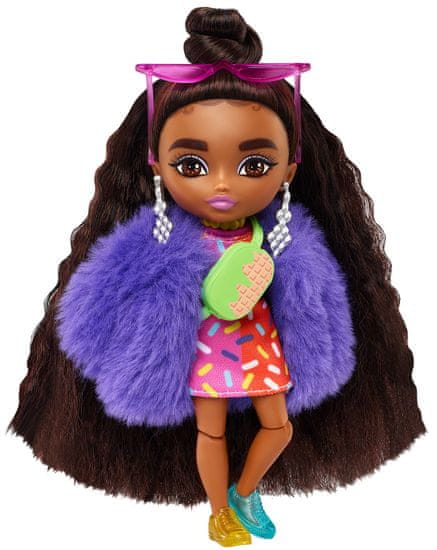 Mattel Barbie Extra Minis vo farbených mini šatách HGP62