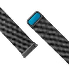 FIXED Sieťovaný nerezový remienok Mesh Strap so šírkou 20 mm pre smartwatch FIXMEST-20MM-BK, čierny