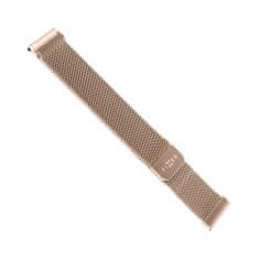 FIXED Sieťovaný nerezový remienok Mesh Strap so šírkou 22 mm pre smartwatch FIXMEST-22MM-RG, ružovo-zlatý - zánovné