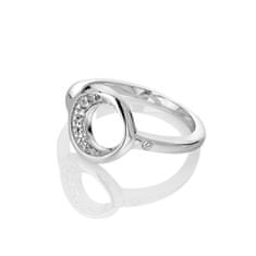 Hot Diamonds Elegantný strieborný prsteň s briliantom a topazmi Celestial DR232 (Obvod 51 mm)