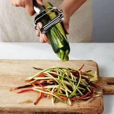 Netscroll Vynikajúci lúpač a krájač zeleniny a ovocia + ZDARMA e-kniha s receptami, skvelý na výrobu zdravých zeleninových rezancov alebo špagiet, Vegistar