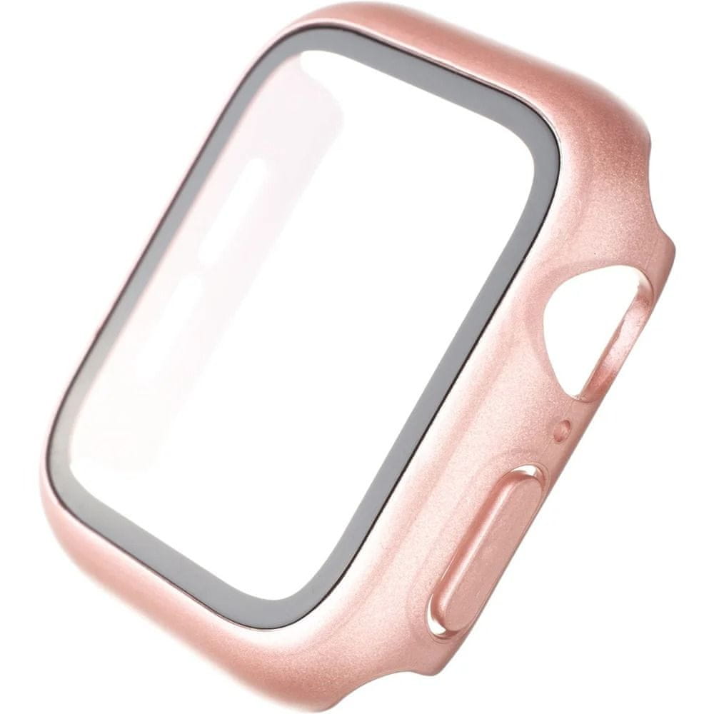 FIXED Ochranné puzdro Pure+ s temperovaným sklom pre Apple Watch 40 mm FIXPUW+-436-PI, ružové