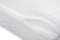 Sensillo Dojčenský vankúš - klin biely 30x37 cm do kočíka