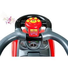Baby Mix Detské hrajúce jazdítko-odrážadlo 3v1 Bayo Super Coupe red
