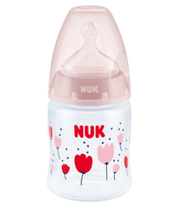 Nuk dojčenská fľaša First Choice Temperature Control biela 150 ml