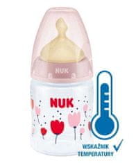 Nuk FC + fľaša s kontrolou teploty Control 150 ml, ružová