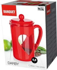 Banquet Kanvica na kávu DARBY 0,8 l, červená