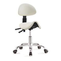 Timeless Tools Otočná stolička s operadlom a tvarovaným sedadlom, 2 rôzne farby, biela