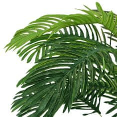 Petromila vidaXL Umelá palma Cycas s kvetináčom 140 cm zelená