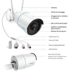Reolink RLC-510A, vonkajšia IP kamera s rozpoznaním človeka a automobilov (Reolink RLC-510WA-5MP)