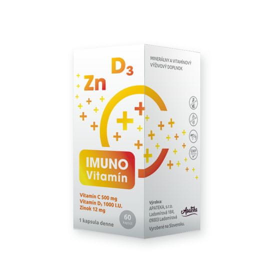 IMUNO Vitamín  (vitamín C + D + Zinok) 1×60 ks