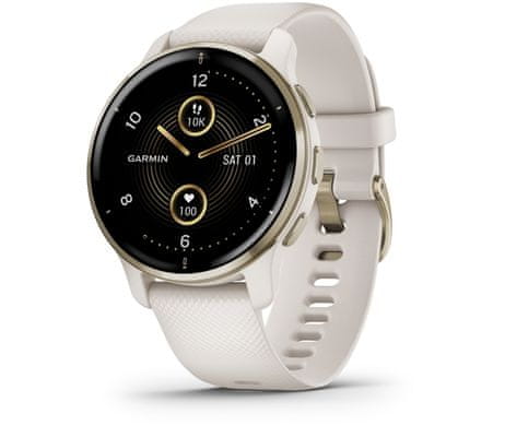 Inteligentné hodinky Garmin VENU 2 Plus, AMOLED displej, smart watch, pokročilé, zdravotné funkcie, tep, dych, menštruačný cyklus, pitný režim, metabolizmus, kalórie, vzdialenosti, kroky, aktivita, odpočinok, spánok dlhá výdrž batérie 9 dní vodotesné 5 ATM animované cvičenia hudobný prehrávač 650 skladieb Garmin Pay bezkontaktné platby Gorilla Glass 3 športové aplikácie silové tréningy detailná analýza spánku Bluetooth volania funkcie volania hlasový asistent