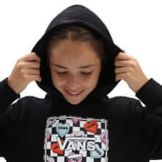 Vans dívčí mikina Candy heart hoodie black VN0A7RRQBLK M čierna