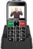 Evolveo EB mobilný telefón pre seniorov s nabíjacím stojanom, strieborná