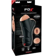 PDX Elite dvojitý vibračný masturbátor