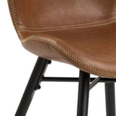 Design Scandinavia Jedálenská stolička George (súprava 2 ks), hnedá
