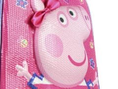 Dievčenský 3D ruksak Peppa Pig s mašľou