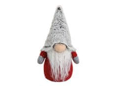 G. Wurm Červený vianočný škriatok s plyšovou čiapkou