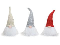 G. Wurm Vianoční škriatkovia s lesklou čiapkou - 3 ks