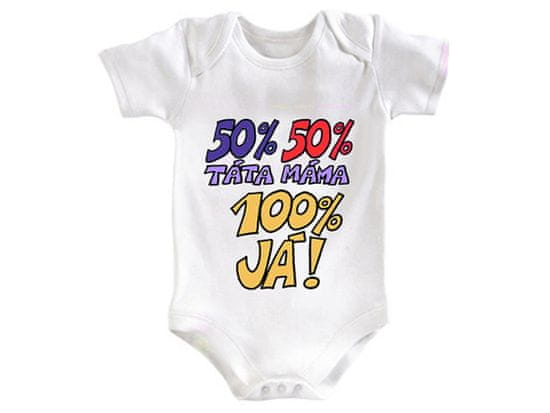Divja Dojčenské body 100% Ja! - veľkosť 86-92