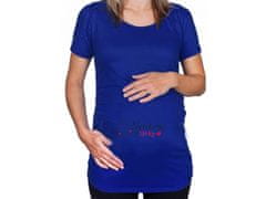 KupMa Modré tehotenské tričko Vyrobené z lásky CZ