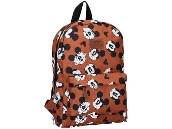 Vadobag Hnedý chlapčenský ruksak Mickey Mouse