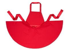 Froster Červená kuchynská zástera v tvare šiat