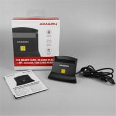 AXAGON CRE-SM2, USB externí čítačka 4-slot Smart card/ID card (eObčanka) + SD/microSD/SIM