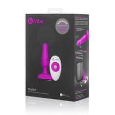 B-Vibe Novice vibračný análny kolík s diaľkovým ovládaním, ružový