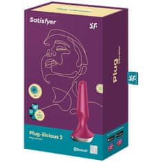 Satisfyer Plug Ilicious 2 vibračný análny kolík, ružový