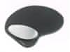 ergonomická gelová podložka pod myš - tvarovatelná, čierna (62404)