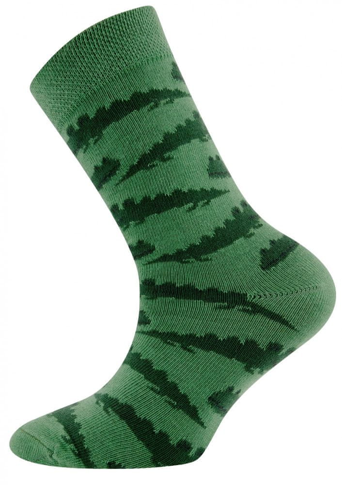 EWERS chlapčenské ponožky s krokodílom 201369 zelená 27-30