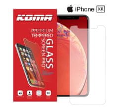 KOMA Ochranné tvrdené sklo pre iPhone XR, zaoblenie 2.5 D, tvrdosť 9H