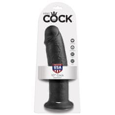 King Cock 10" dildo, čierne, 25 cm