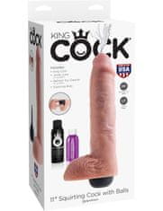 King Cock Squirting dildo, 11", roza