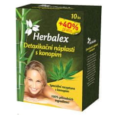 Herbamedicus Detoxikačný náplastí s kanabisom 10 ks + 40% GRATIS