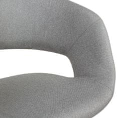 Bruxxi Jedálenská stolička Larisa, textil, sivá